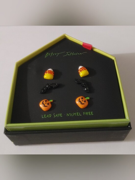 Betsey Johnson Jewelry - BNWT New Release Halloween Betsey Johnson Stud Earrings Set
